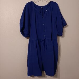 Old Navy Royal Blue Midi Dress